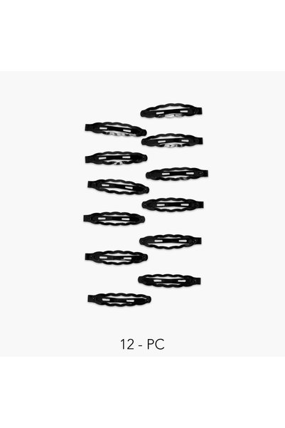 Lifestyle Solid Hair Clip - Set of 12