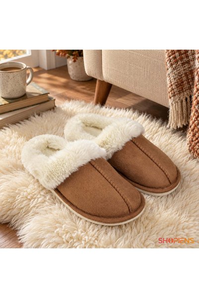 SHOPIENS Papuci De Casa Dama Maro Cu Spuma Cu Memorie Marime 37-38