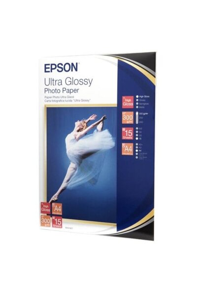 EPSON Hartie foto ultra lucios 300g A4 15 coli, C13S041927
