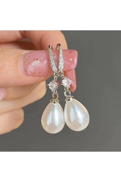 Choice E1898 Huitan Fashion Women Drop Earrings Imitation Pearl Aesthetic Par...