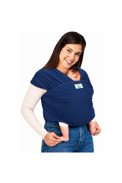 OEM Marsupiu ergonomic pentru bebeluși, tip wrap, reglabil, respirabil, multifuncțional, pliabil, 0-36 luni, capacitate maximă 20 kg, Albastru marin