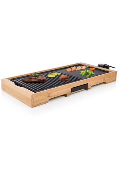 Tristar Gratar electric BP-2641 Bamboo Grill XL, 2000W, tava antipicurare, su...