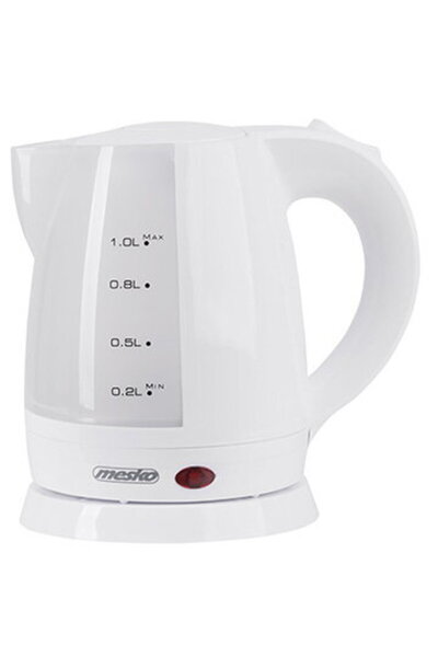 MESKO Fierbator Electric MS 1276, 1600 W, Capacitate1 L, Plastic, Alb