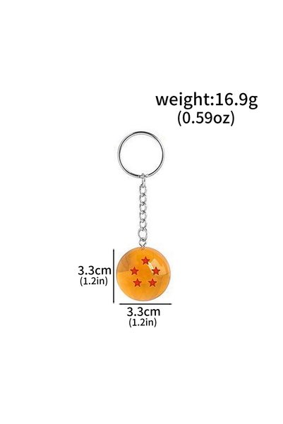 BANDAI K00211-05 1-7 Star Dragon Ball Keychains Shenron Saiyan Pendant Cartoo...