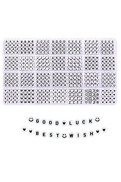 Choice 1400pcs 01 Beadsky Alphabet Bead, 840/1400PCS bracelet making kit 28 s...