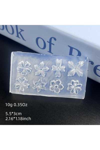 Choice 1PCS 1/2Pcs 3D Spring Flower Petals Silicone Nail Mold Lily Cherry Blo...