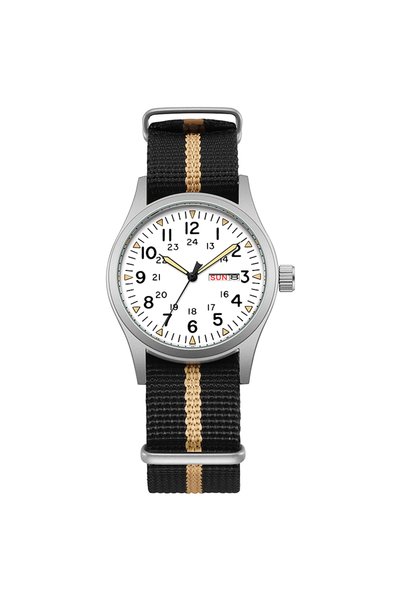 Choice White Rose Gold TPW 2026 Luminous 38mm Men's Field Watch Easy Read Fab...