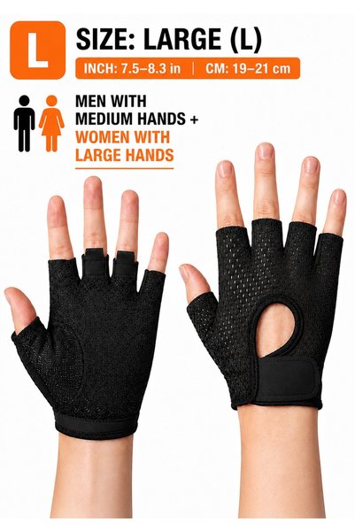 SARAOONT Fingerless Gym Gloves for Men and Women, Ultra-Light Breathable Work...