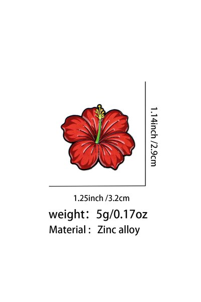 Choice 2 Pretty Flowers Enamel Pins Daffodil Metal Brooch Backpack Hat Bag Co...