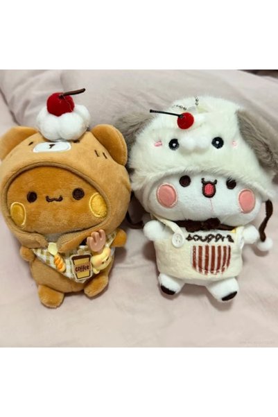 Choice Yier Bubu set New Yier Bubu Cute Cartoon Bear Plush Keychain Doll With...