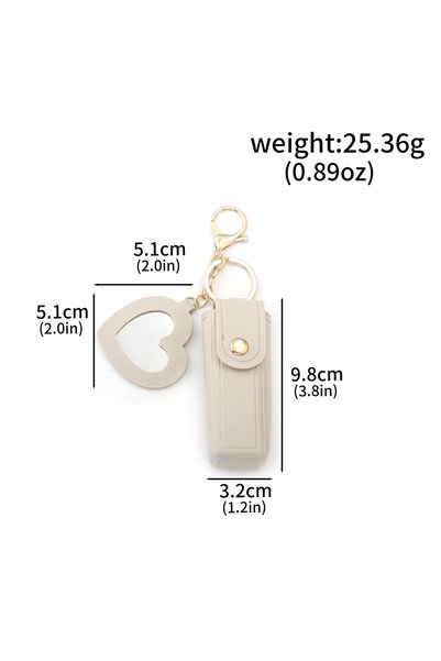 Choice BG00353-08 Portable Leather Lipstick Bag Makeup Pouch Lip Balm Bag Key...