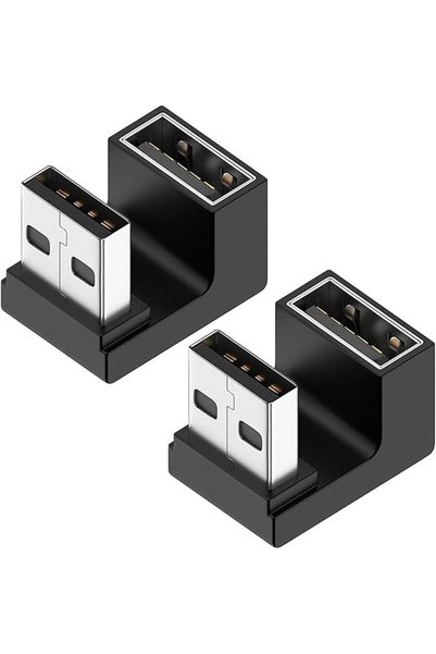 GENERAL محول USB 3.2 بزاوية 90 درجة، وصلة توصيل USB A ذكر الى انثى بسرعة 10 ج...
