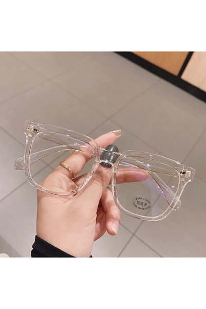 Choice C4 Transparent Computer Glasses Frame Women Men Anti Blue Light Square...