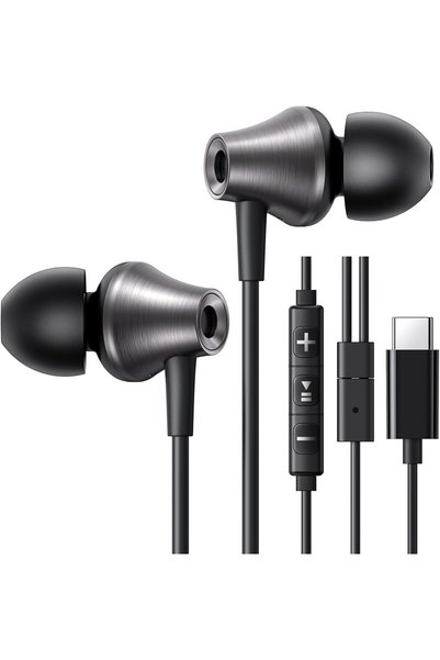 Generic EP105 سماعات أذن سلكية USB-C داخل الأذن مع التحكم في مستوى الصوت، سما...