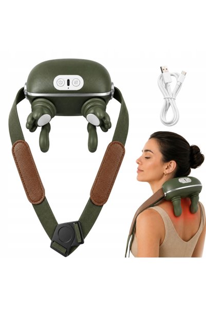 varioshop ®   4D безжичен масажор за врат, 3 режима, 2 степени на топлина, за...