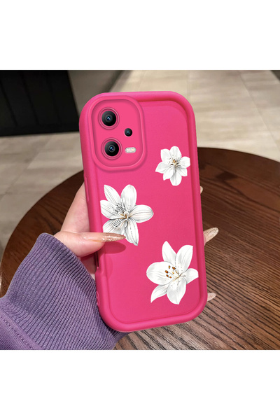 ucuc حافظة متوافقة مع هاتف Redmi Note 12 5G مصنوعة من السيليكون باللون الأحمر...