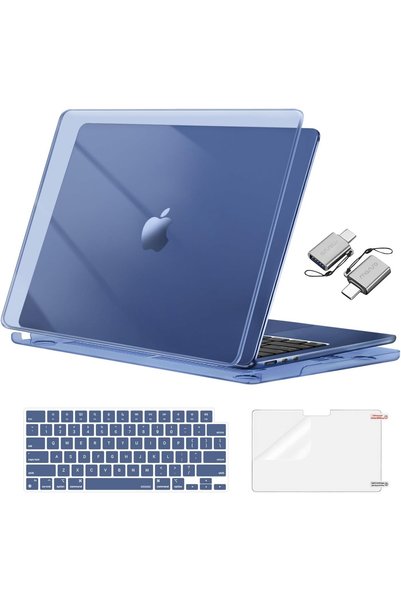 Generic متوافق مع حافظة MacBook Air 13 2026-2022، كريستال ميدنايت