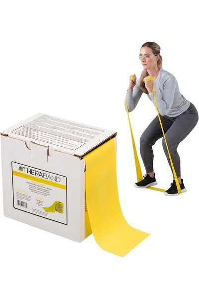 THERABAND Resistance Band, 50-Yard Roll, Latex Elastic Band for Exercise, Str...