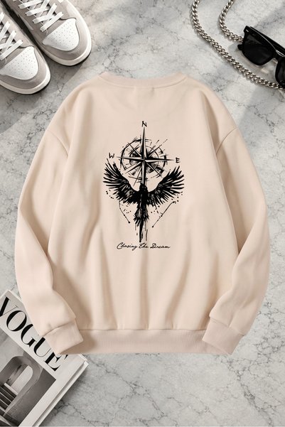 trendypassion Unisex Printed Crew Neck Sweatshirt