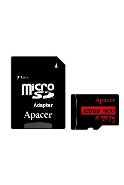 Apacer 128Gb Microsd Memory Card R100Mb/S (Ap128Gmcsx10Ub-R)