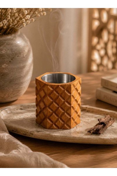 Roman Gifts مبخرة خشبية للبخور وديكور المنزل