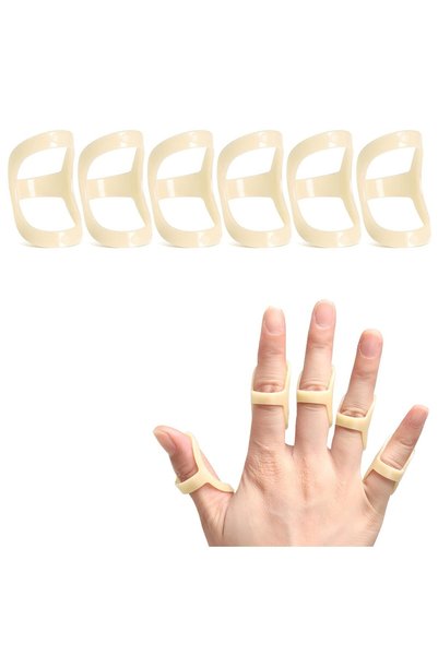 Generic 6 قطع من دعامات الأصابع البيضاوية، دعامة إصبع الزناد لعلاج إصبع الزنا...