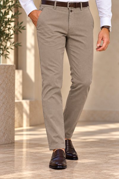 PARLAMENTER Dar Kalıp Kanvas Erkek Pantalon