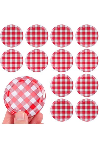 PRETYZOOM 40pcs Metal Mason Jar Lids with Sealing Canning Covers for Jars for...