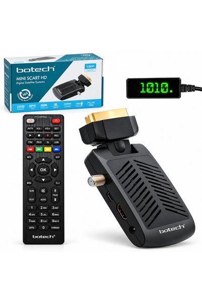 Botech Mini Hd + Scart Uydu Alıcı Wifi Destekli Youtube Hdmi Kablolu HD-SCART