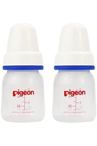 Generic زجاجات رضاعة للأطفال، 50 مل، لون أبيض، PA26014 (عبوة من قطعتين)