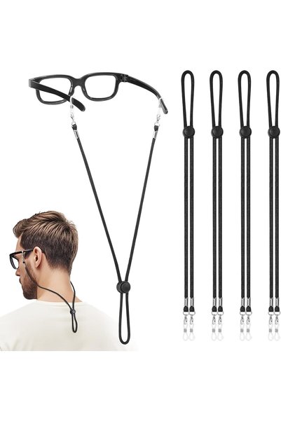 Generic Adjustable Glasses Strap for Men & Women, Flexible Silicon Sunglasses...