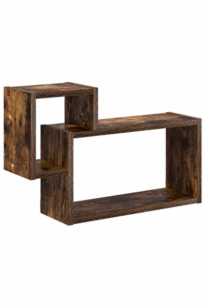vidaxl Raft de perete Montare pe perete Stejar fumuriu 55 x 15 x 35 cm