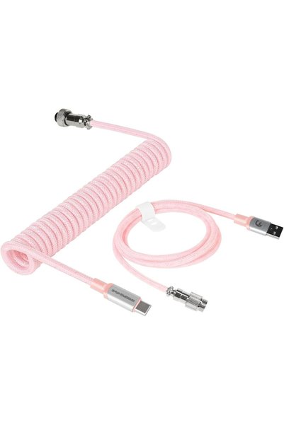Generic كابل USB C ملفوف C01PRO للوحة المفاتيح الميكانيكية للألعاب
