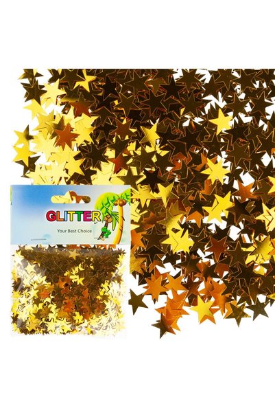 Martom Stele aurii cu sclipici, pentru scrapbooking, decorarea felicitărilor ...