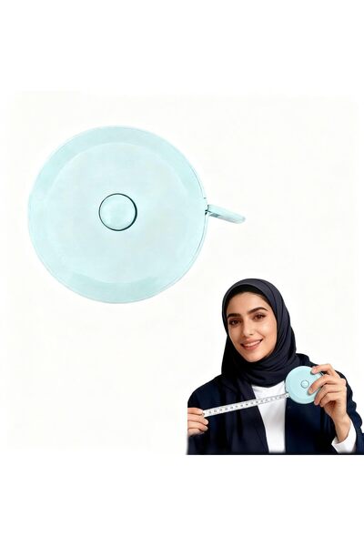 Generic شريط قياس، شريط قياس صغير ومرن للجسم والأقمشة، مسطرة زرقاء مدمجة للخي...