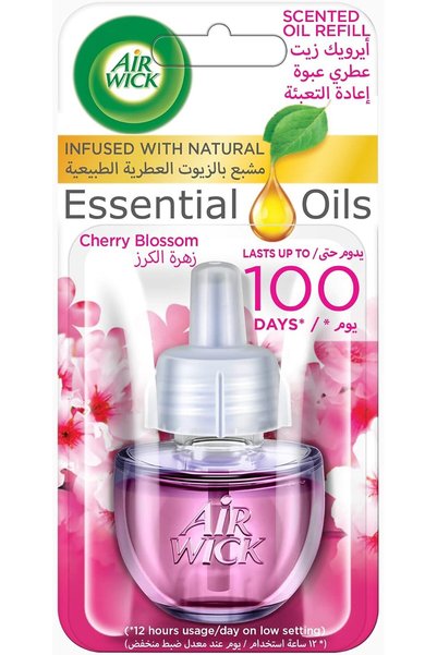 Air Wick زيت عطري لتجديد ناشر العطور، برائحة زهر الكرز، 19 مل