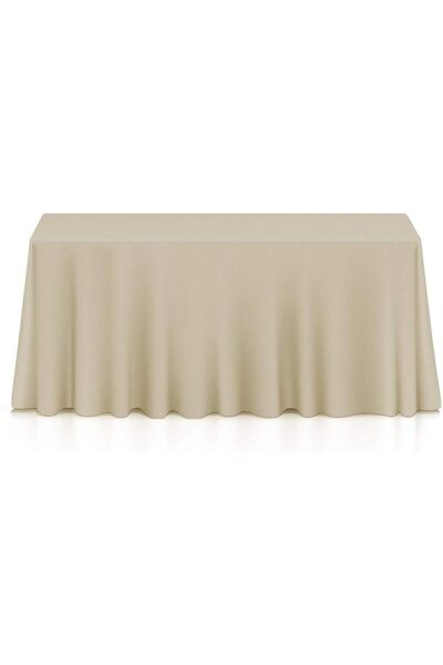 Generic Beige Large Table Cloth for 14 Foot Table, Waterproof,Heavy Duty, Lon...