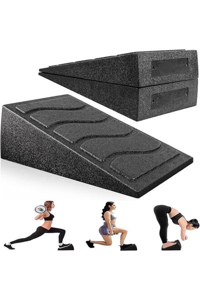 Andtooy 3pcs Squat Wedge Block, Adjustable Foam Squat Ramp Wedge for Standing...