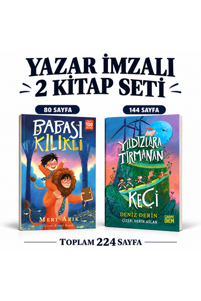 Timaş Çocuk Babası Kılıklı ve Yıldızlara Tırmanan Keçi 2 Kitap Seti - Yazar İ...