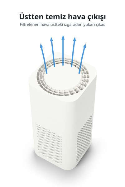 Voltair Purifier Kompakt Akıllı Hava temizleme cihazı İyon Toz Polen Filtreli Hepa + Karbon Filtreli 65m2 3 Yıl Garanti