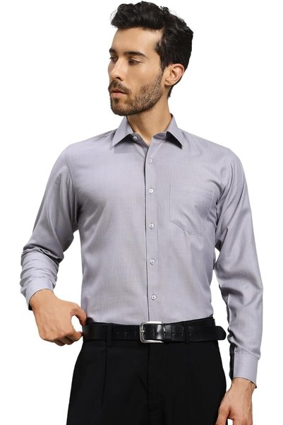 Generic Men's Formal Shirt – Wrinkle-Free Poly Cotton Fabric, Full Sleeves, R...