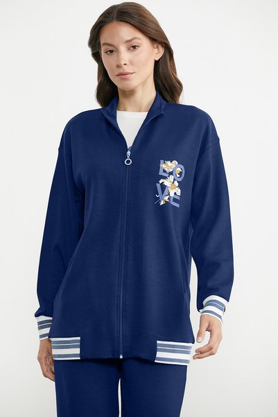 Sementa Scuba High Collar Zippered Tracksuit Set - Saks