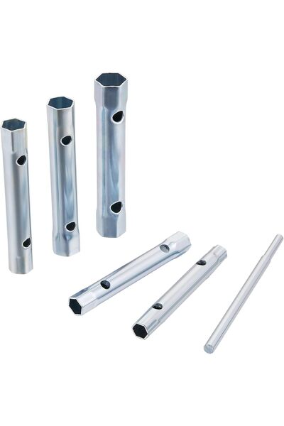 Generic Tubular Spanner Set -6 Piece Corrosion-Resistant Spanners with Double...