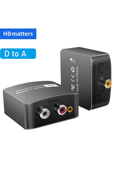 Choice محول صوت رقمي إلى تناظري DAC، محول صوت رقمي محوري توسلينك إلى تناظري L/R