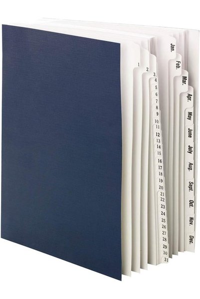 Generic منظم ملفات مكتبي، يومي (1-31) وشهري (يناير-ديسمبر)، 43 فاصلًا، مقاس ا...