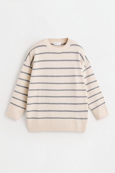 LEFTIES KADIN Oversize basic sünger dokulu kazak