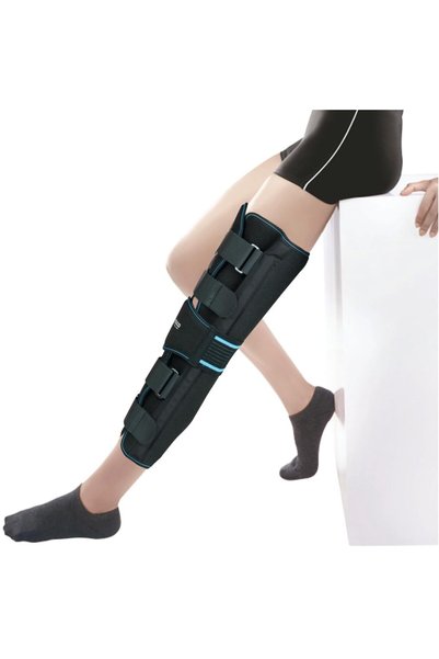 Health Mart Vissco Knee Stabilizer Brace - 19 Inch Long Leg Immobilizer with ...