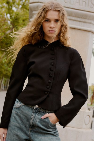 Bershka Kruvaze kesim blazer ceket