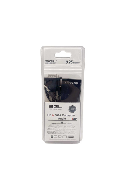 GADGETNOW Αντάπτορας HDMI θηλυκό σε VGA & Jack 3.5mm 25 εκ.