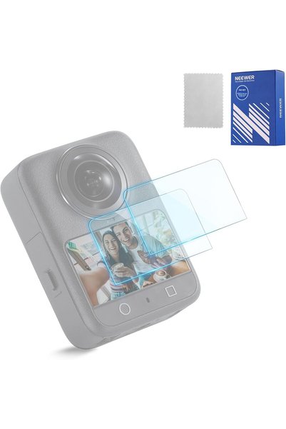 Generic طقم واقي شاشة متوافق مع DJI Osmo 360، زجاج مقوى عالي الدقة 9H مضاد لل...